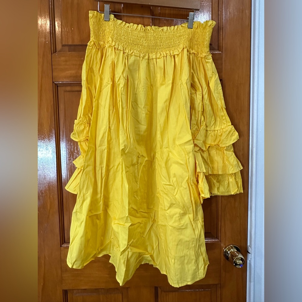 Sunny Yellow A-Line Dress